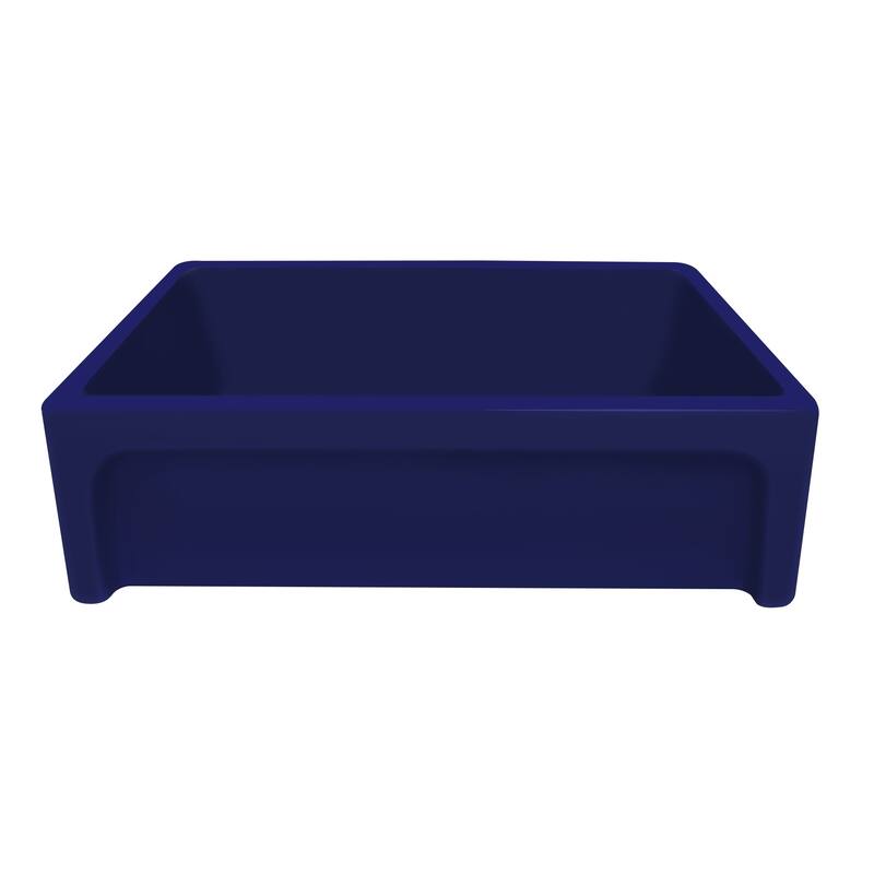 Shakerhaus 33" Reversible Kitchen Fireclay Sink with Shaker Design on one Side and Beveled Design on Opposite Side