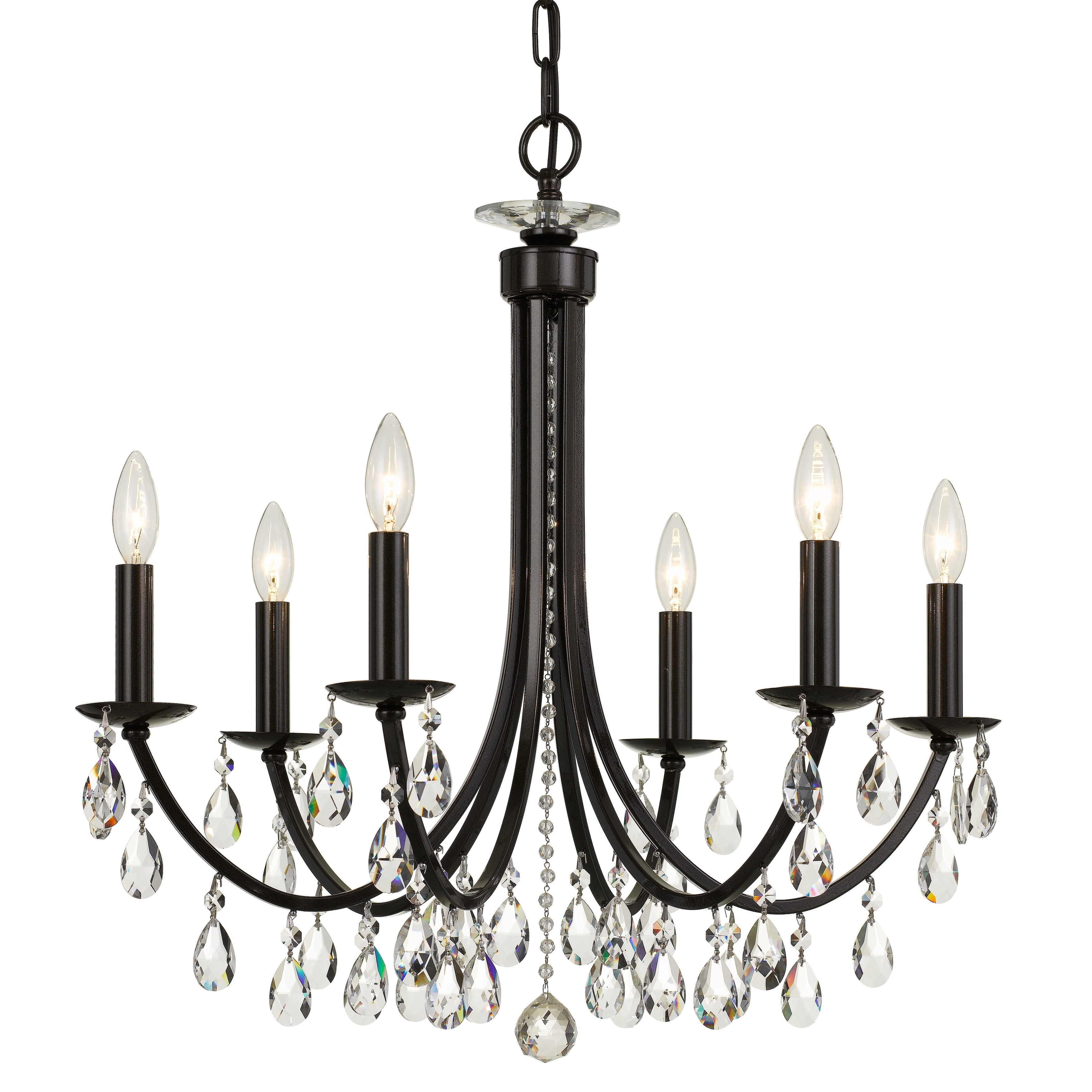 Bridgehampton 6-light Vibrant Bronze/Crystal Chandelier - Chandeliers For Bedrooms by Overstock.com