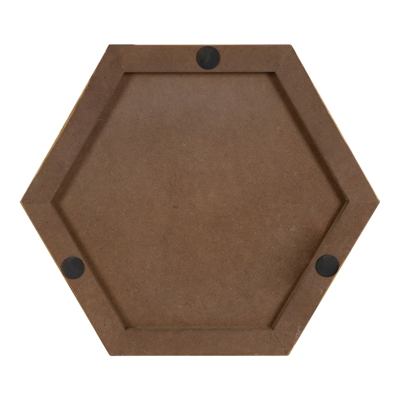Kate and Laurel Sade Hexagon Platform Tray - 16" Diameter