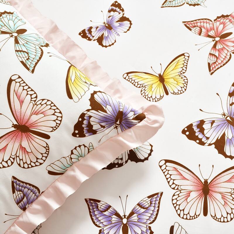Lush Decor Flutter Butterfly Bedspread Set