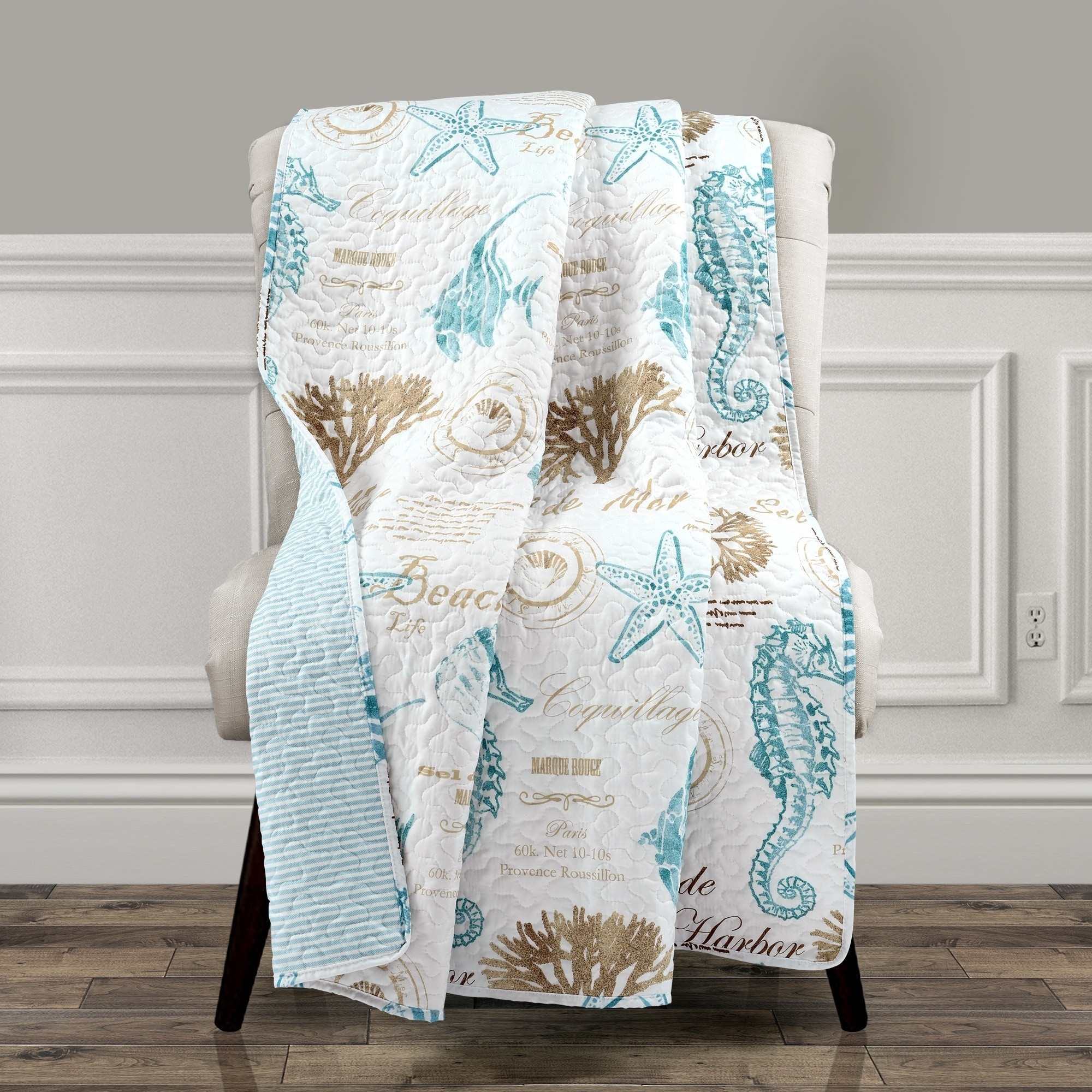 Lush Decor Harbor Life Throw Blanket - On Sale - Bed Bath & Beyond