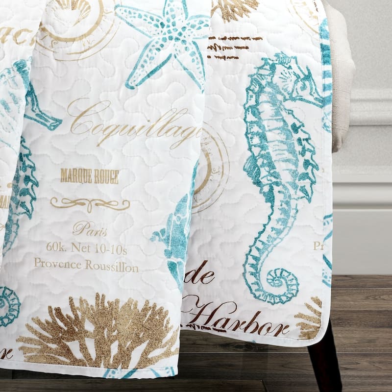 Lush Decor Harbor Life Throw Blanket
