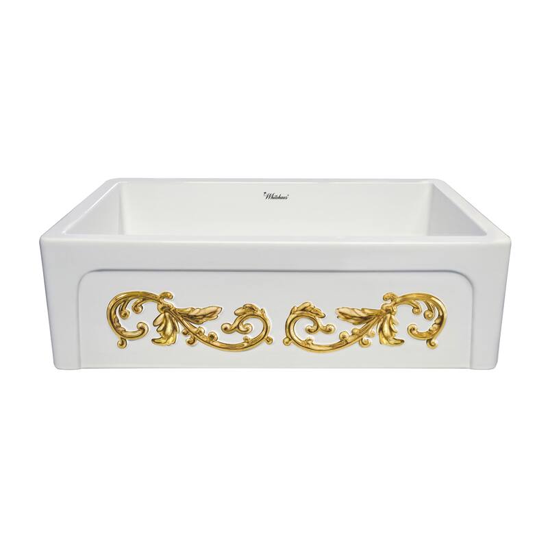 St. Ives Ornamental 33" Fireclay Kitchen Sink