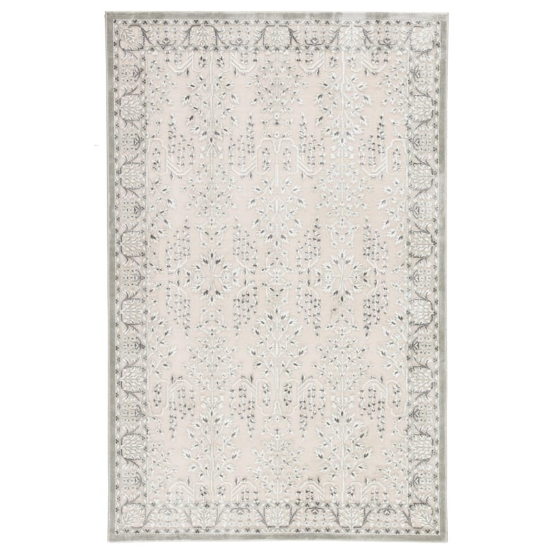 Preece Oriental Gray/ Cream Area Rug - 2'6"X8' - Runner/Rectangle