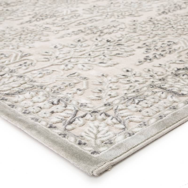 Preece Oriental Gray/ Cream Area Rug