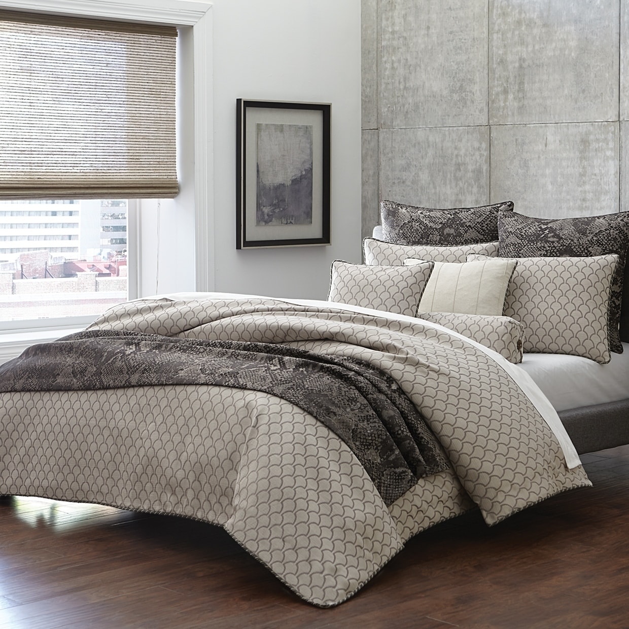 taupe bedding