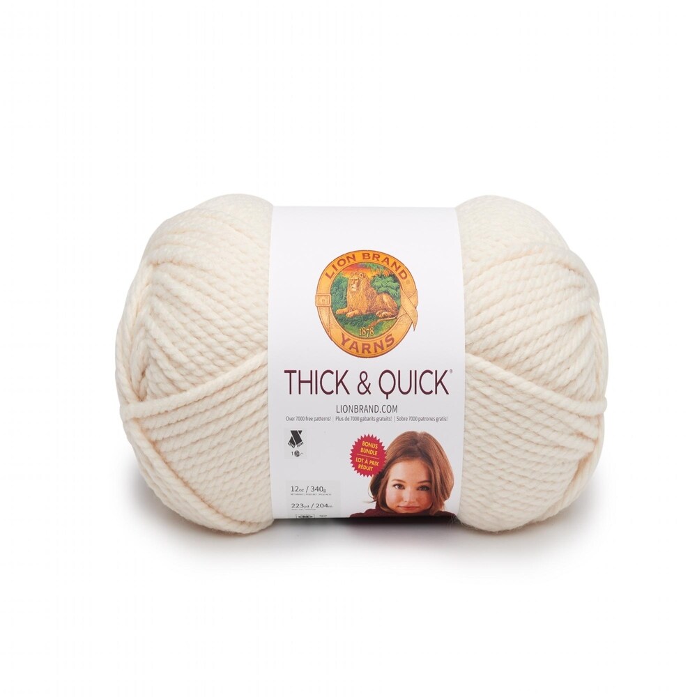 1 skein Fisherman Lion Brand Yarn 122-098 Thick /& Quick Bonus Bundle Yarn