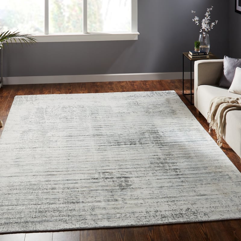 Copper Grove Soldanesti Grey and Sky Blue Area Rug