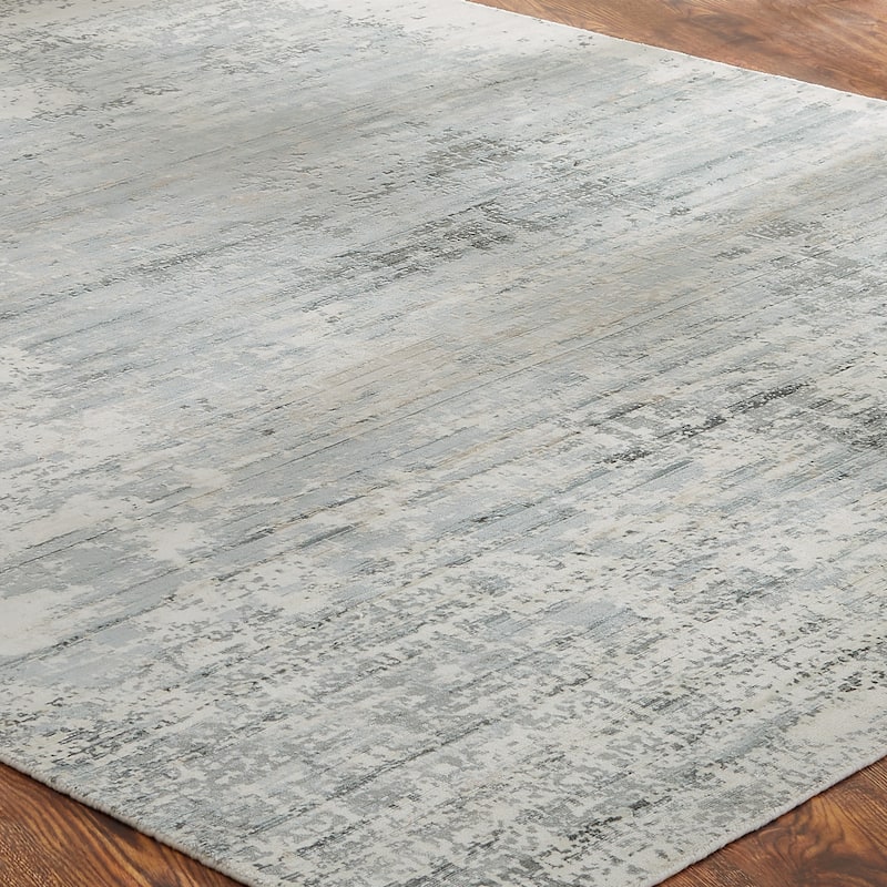 Copper Grove Soldanesti Grey and Sky Blue Area Rug