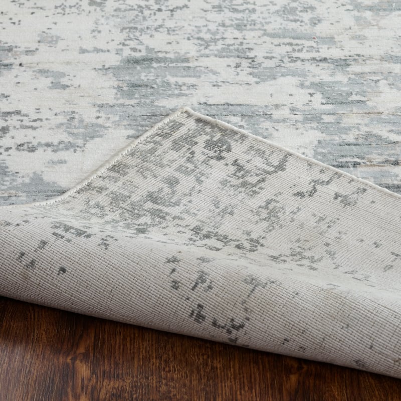 Copper Grove Soldanesti Grey and Sky Blue Area Rug
