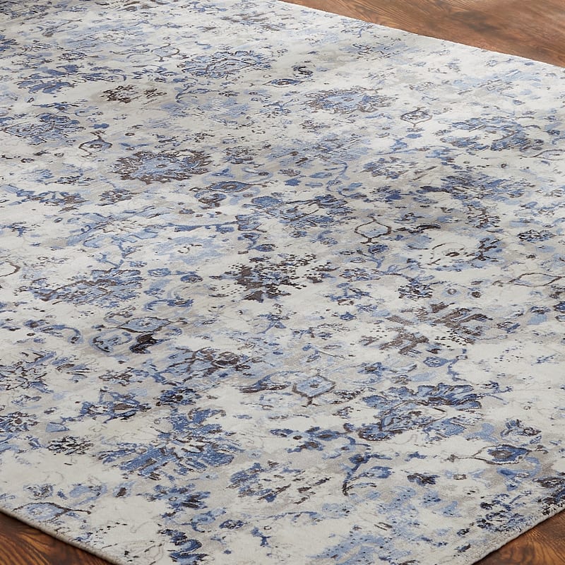 Copper Grove Slobozia Multitonal Blue/Grey Area Rug