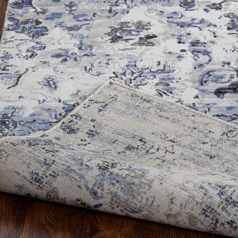 Copper Grove Slobozia Multitonal Blue/Grey Area Rug