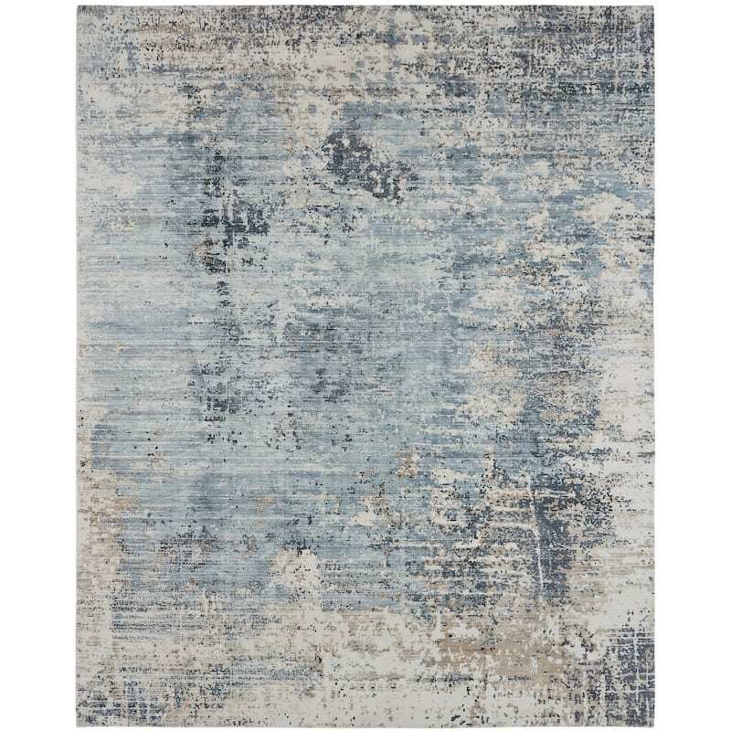 Copper Grove Taraclia Blue, Grey, and Off-white Area Rug