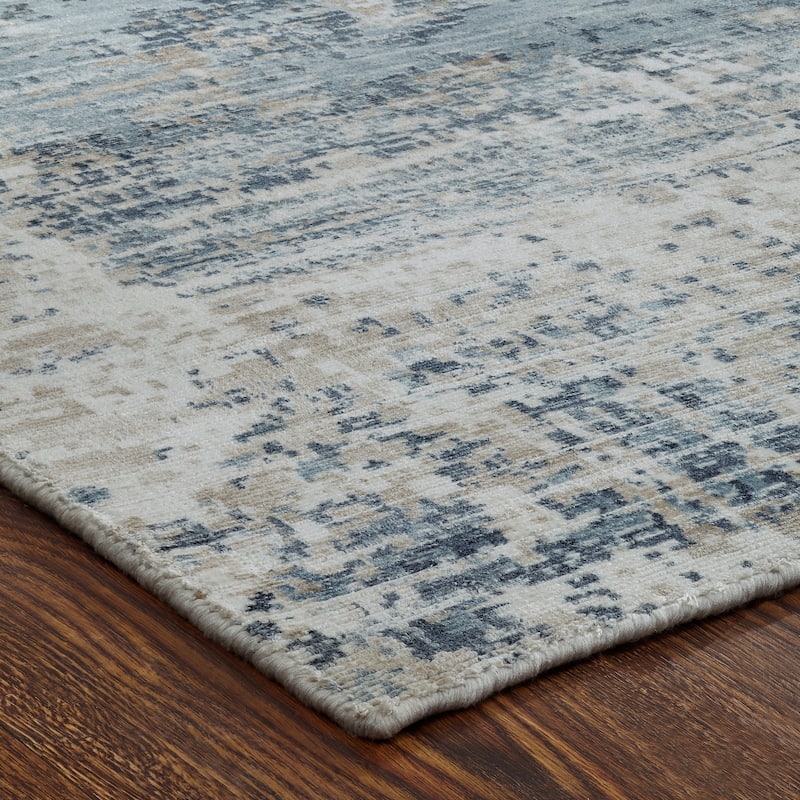 Copper Grove Taraclia Blue, Grey, and Off-white Area Rug