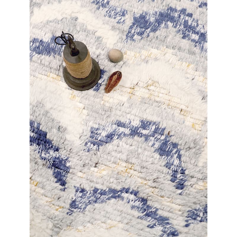 Pasargad Home Casablanca Moroccan Collection Hand-Knotted Wool Area Rug