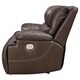 preview thumbnail 4 of 3, Ricmen Contemporary 2 Seat Power Reclining Sofa Adjustable Headrest Walnut