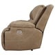 preview thumbnail 5 of 4, Signature Design by Ashley Ricmen Leather Power Dual Adjustable Reclining Loveseat - N/A