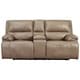 preview thumbnail 4 of 4, Signature Design by Ashley Ricmen Leather Power Dual Adjustable Reclining Loveseat - N/A