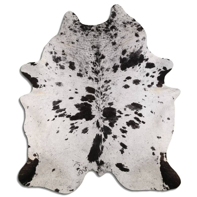 One of A kind Handmade Real Cowhide Rug From Brazil Big Bed Bath