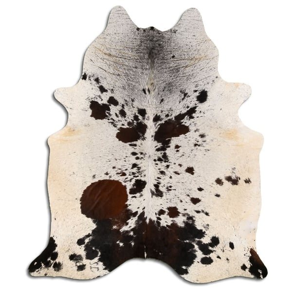 One of A kind Handmade Real Cowhide Rug From Brazil Big Bed Bath