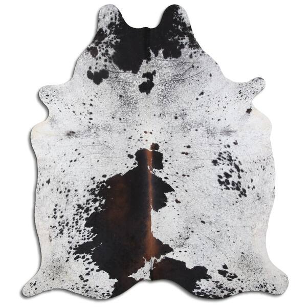 One of A kind Handmade Real Cowhide Rug From Brazil Big Overstock