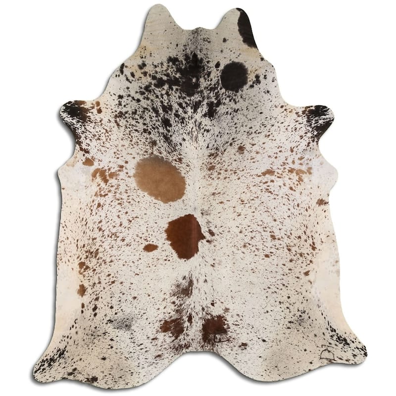 One of A kind Handmade Real Cowhide Rug From Brazil - Big