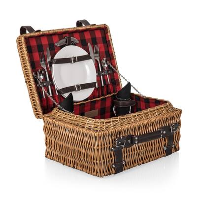 Champion Basket - Red/Black Buffalo Check