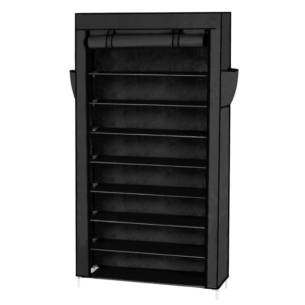 7 Tier Shoe Rack with 1 Drawer and 4 Tie Shoe Rack// Storage Shelves Free Stand