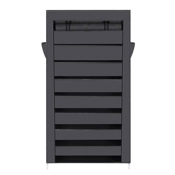 Shop 10 Tiers Shoe Rack With Dustproof Cover Closet Shoe Storage