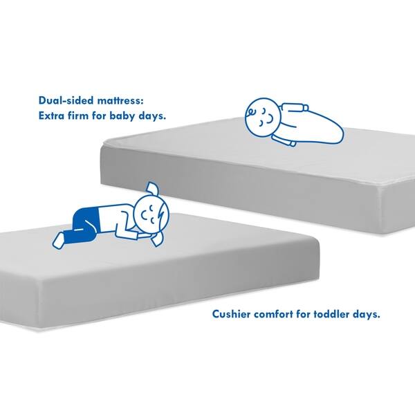 slide 2 of 5, Davinci Deluxe Coil Dual-sided Crib & Toddler Mattress