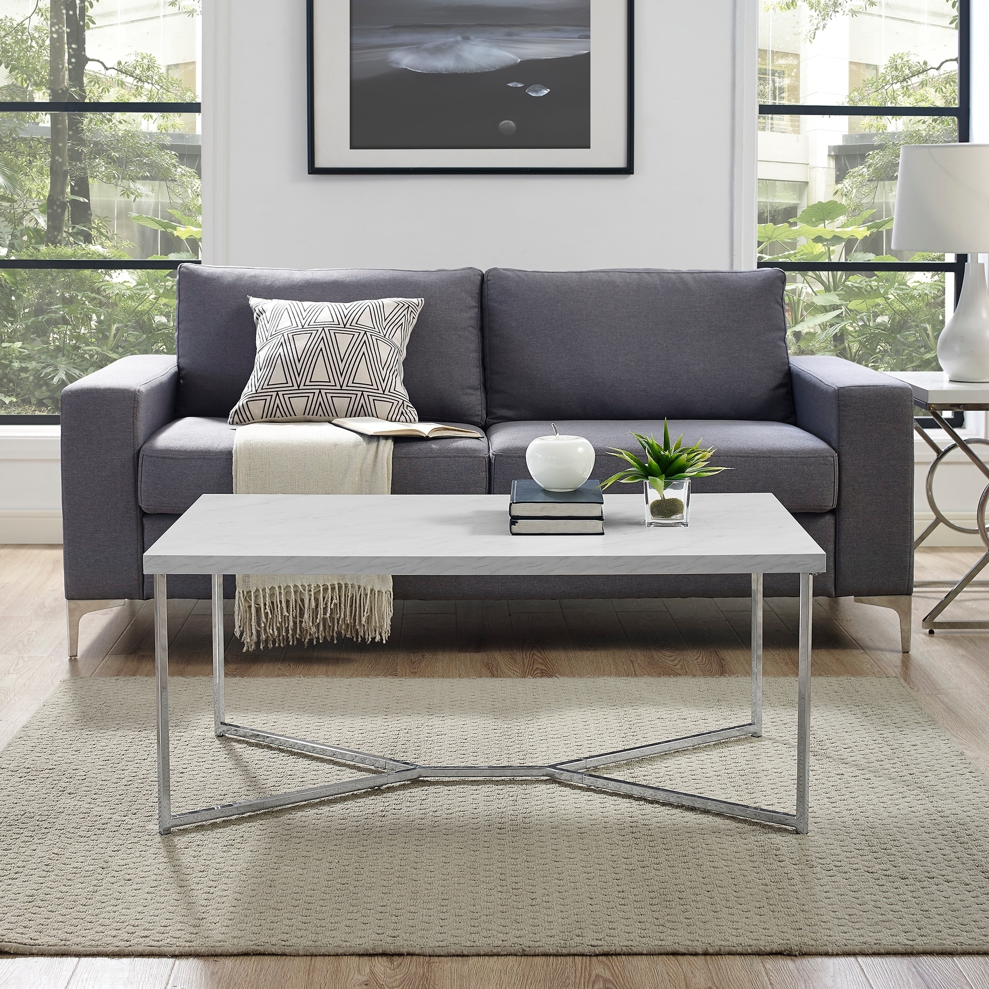 silver orchid ipsen modern coffee table