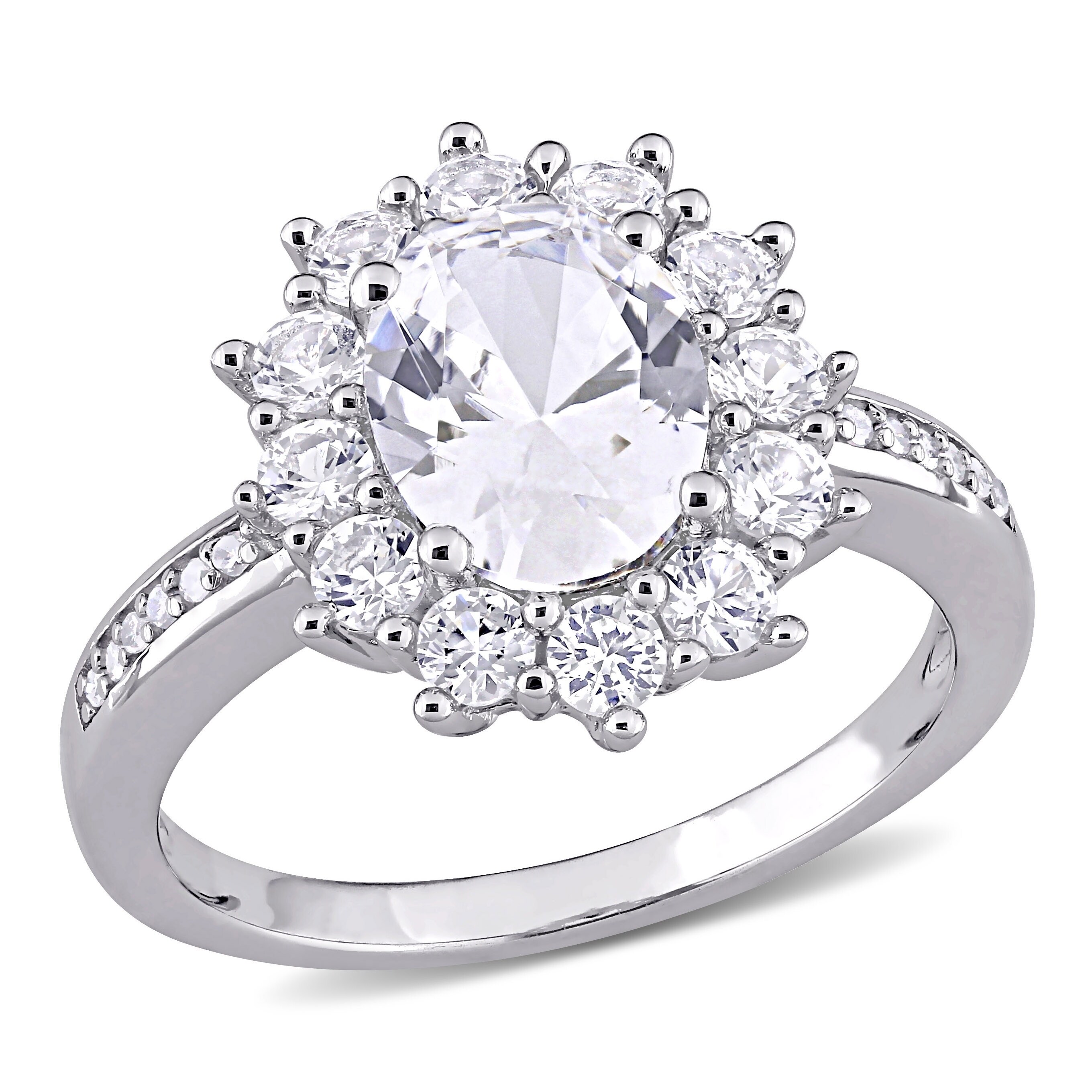 floral halo diamond ring