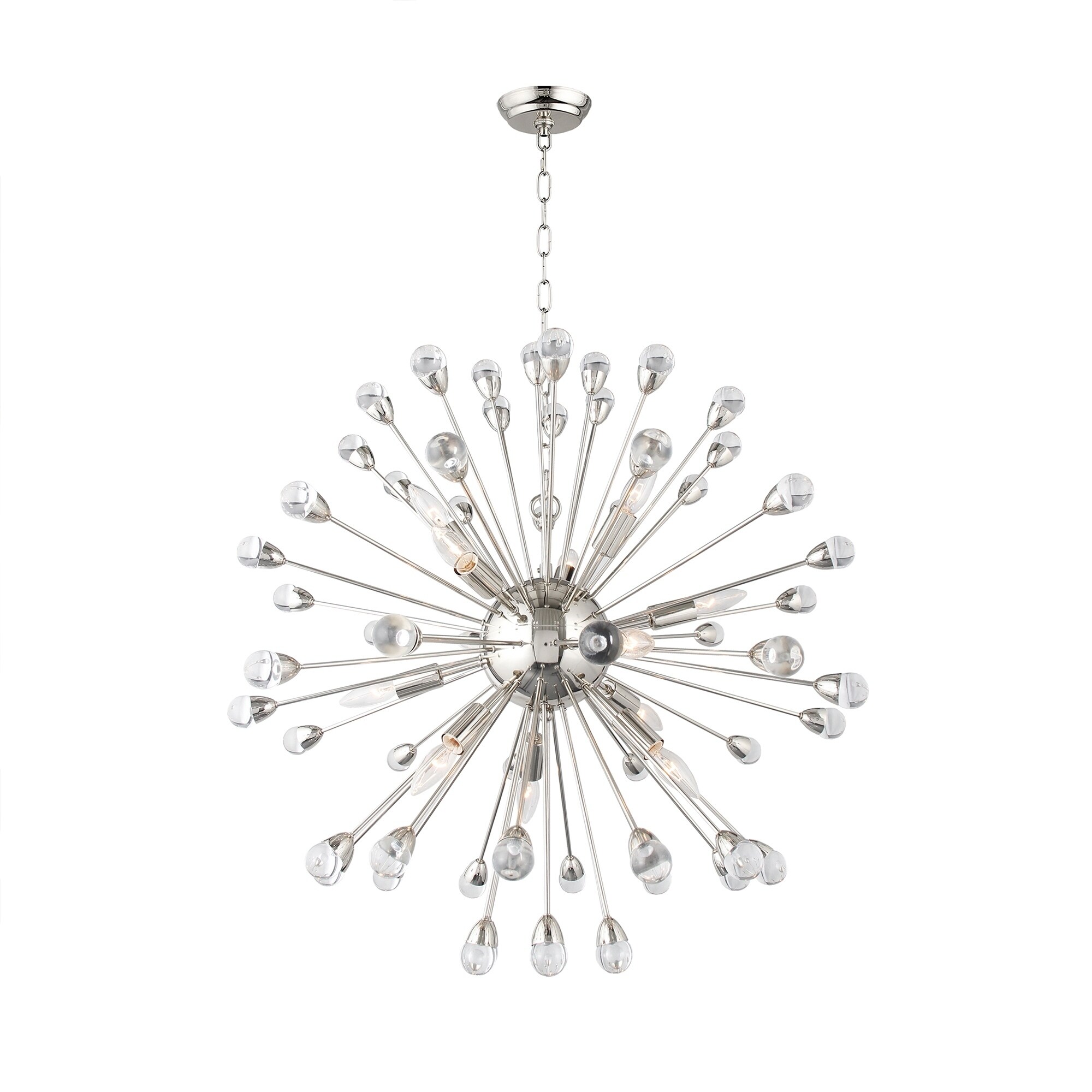 12 Light Chandelier in Nickel finish - Chandeliers For Bedrooms by Overstock.com