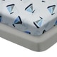 preview thumbnail 5 of 95, RENAURAA Baby Fitted Crib Sheets Set, 2 Pack Crib Mattress Topper - Full Grey/Sailboat