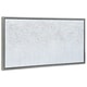 preview thumbnail 2 of 8, White Snow B Textured Glitter Hand Painted Canvas Framed Wall Art