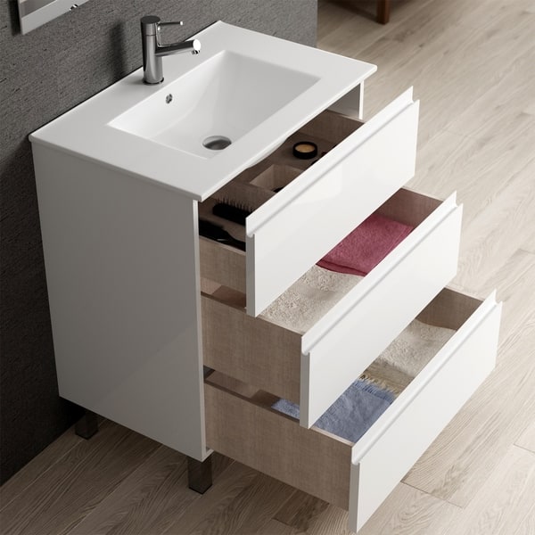 Eviva Vigo 28 White Bathroom Vanity 28958181 Eviva Vigo 28 White Bathroom Vanity