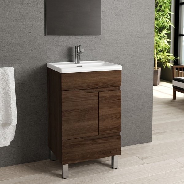 Eviva Charm 20" Walnut Vanity
