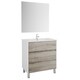preview thumbnail 2 of 1, Eviva Majesty 32" Pine Grey Vanity with White Sink