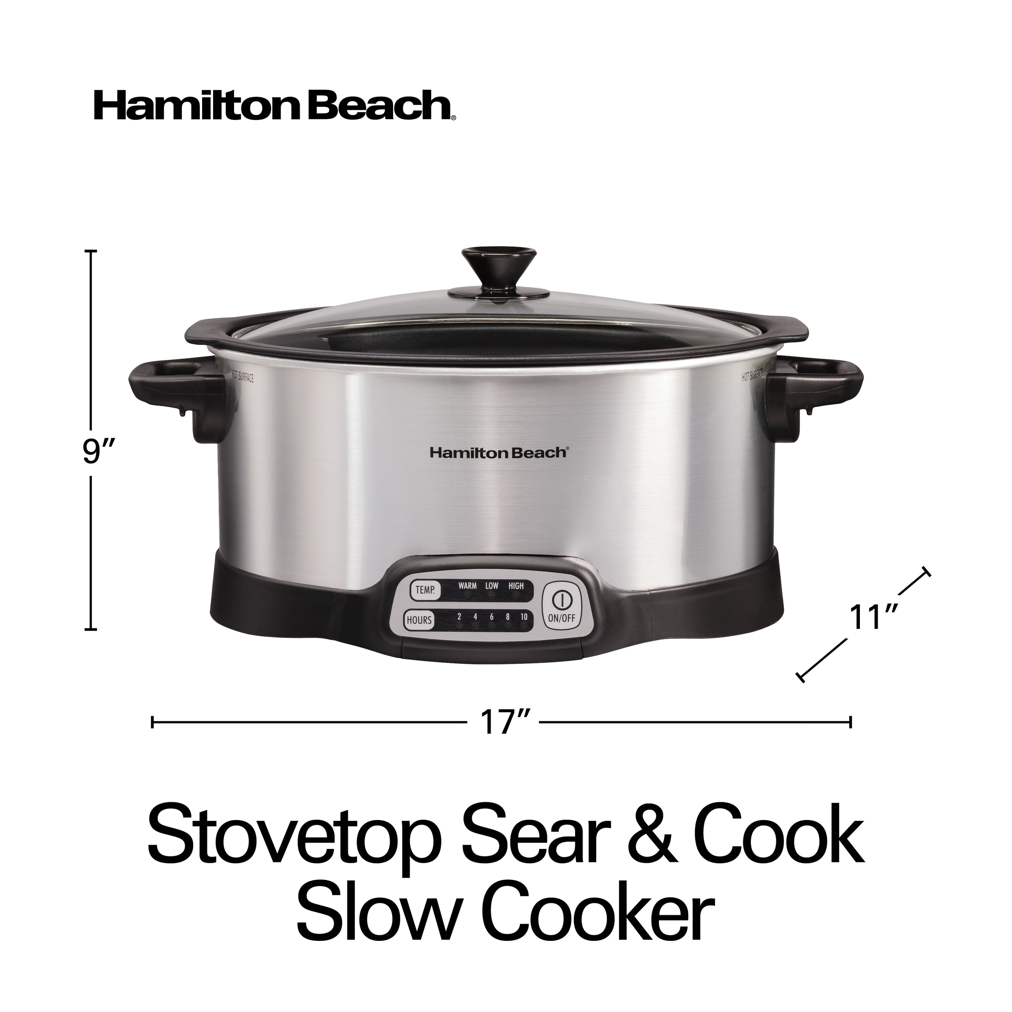 Hamilton Beach Stovetop Sear & Cook 6 QT Slow Cooker Bed Bath