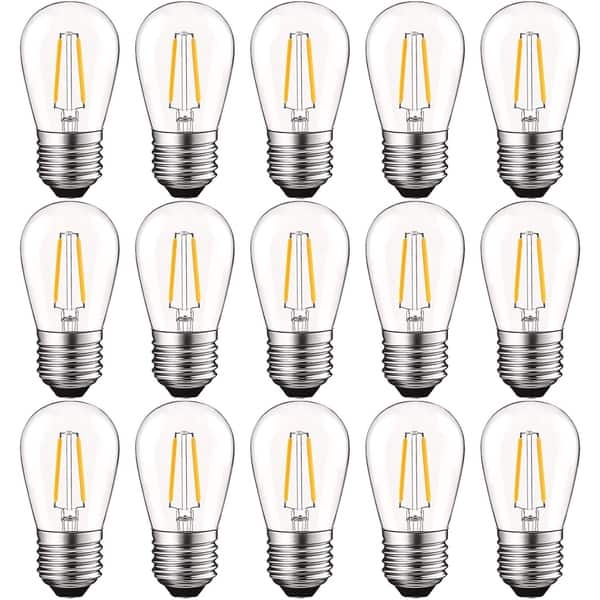 Luxrite 2w Vintage S14 Led Bulb Dimmable 2700k Warm White S14 Led Bulb Dimmable 2700k Warm White