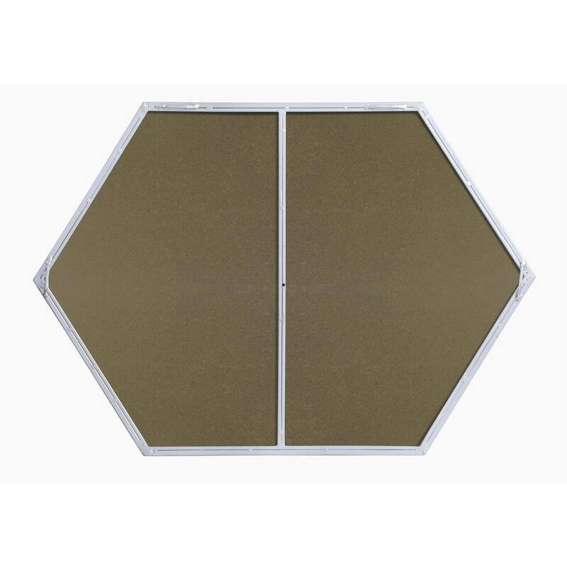 Carson Carrington Salsendi Metal Frame Hexagon Mirror