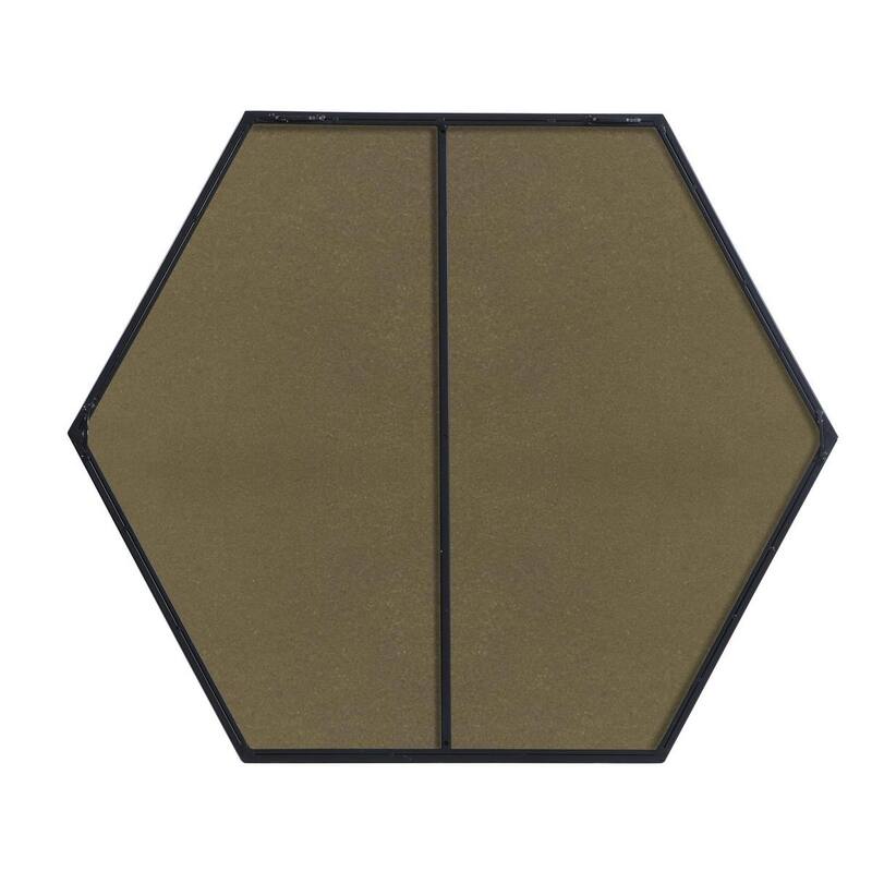 Carson Carrington Salsendi Metal Frame Hexagon Mirror