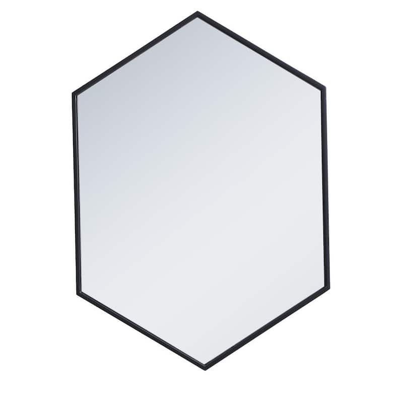 Carson Carrington Salsendi Metal Frame Hexagon Mirror