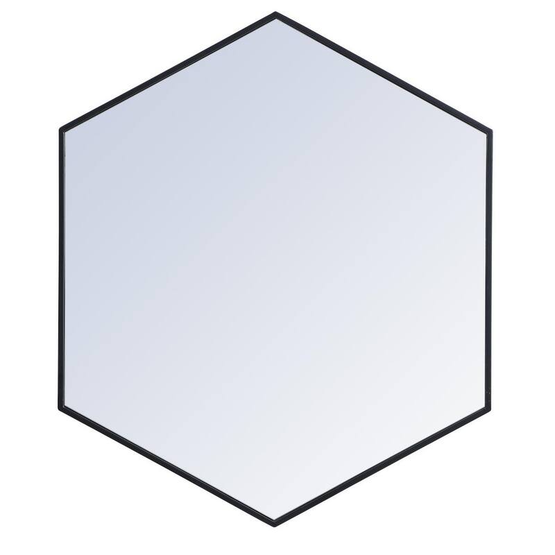 Carson Carrington Salsendi Metal Frame Hexagon Mirror