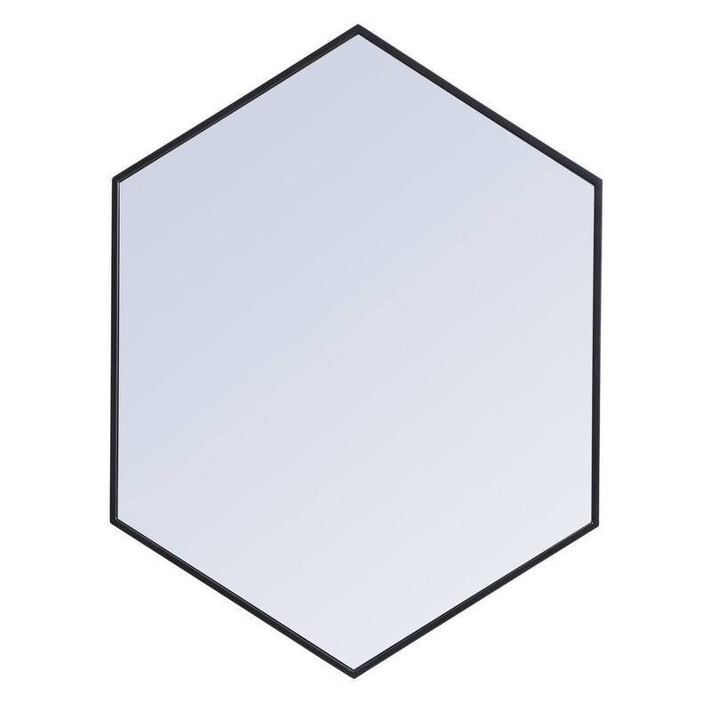 Carson Carrington Salsendi Metal Frame Hexagon Mirror