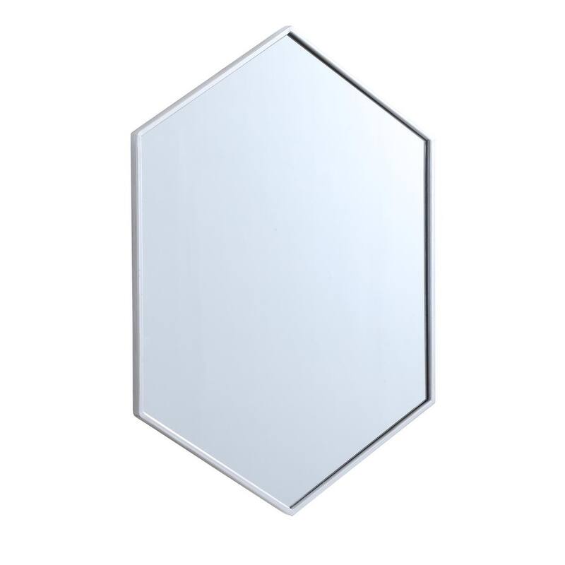 Carson Carrington Salsendi Metal Frame Hexagon Mirror