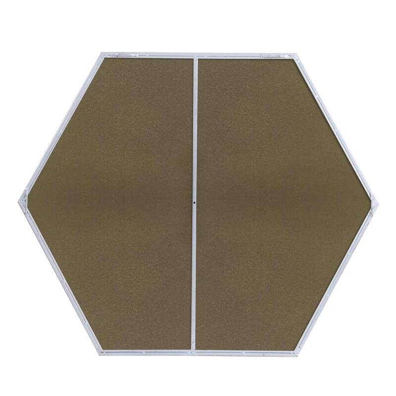 Carson Carrington Salsendi Metal Frame Hexagon Mirror