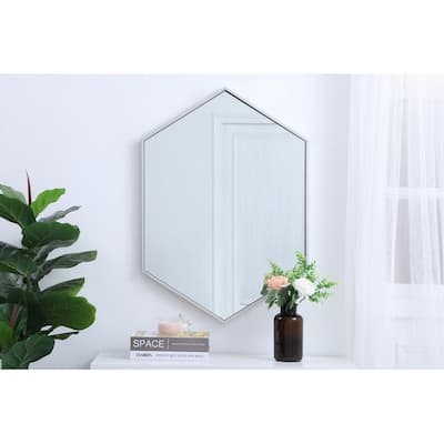Carson Carrington Salsendi Metal Frame Hexagon Mirror