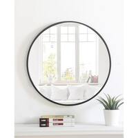 Metal Frame Round Mirror