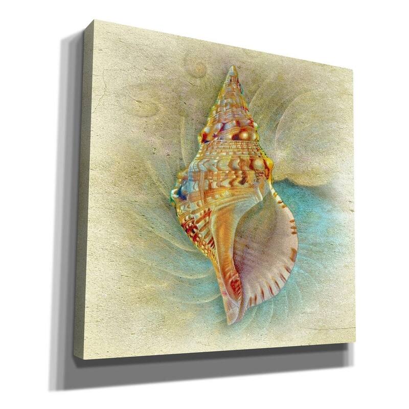 Epic Graffiti 'Aquatica I' by Steve Hunziker Giclee Canvas Wall Art, 12"x12"